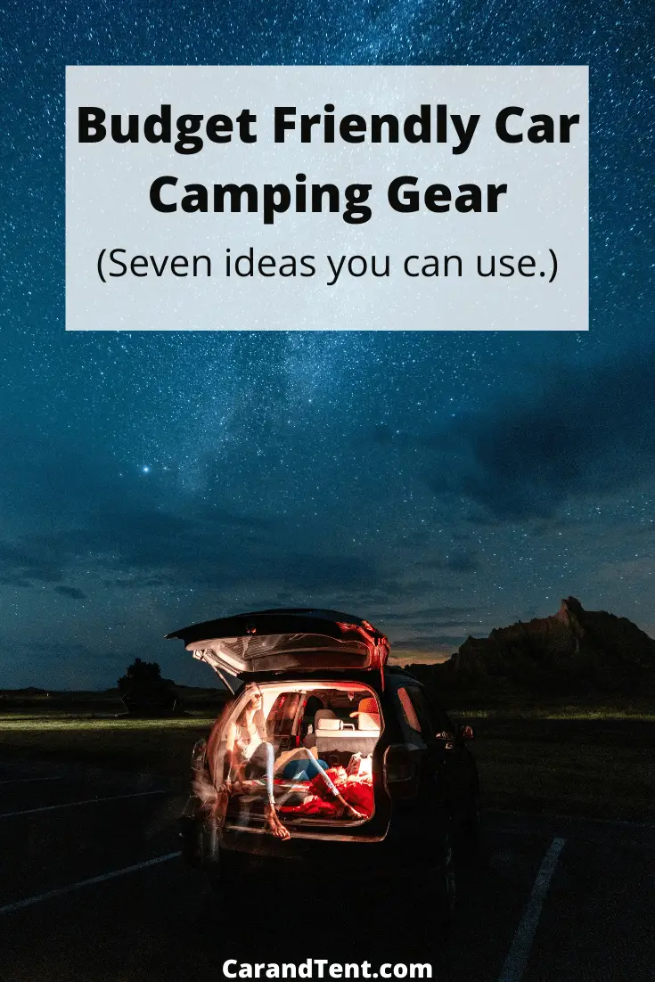 Budget Friendly Car Camping Gear