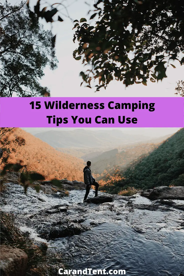 15 wilderness camping tips pin