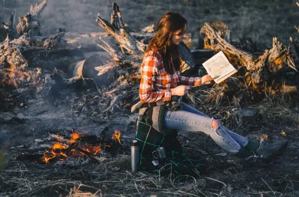 woman reading