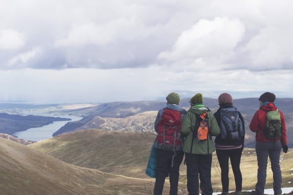 group of hikers