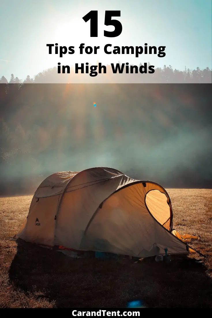 tips for camping in high winds pin2