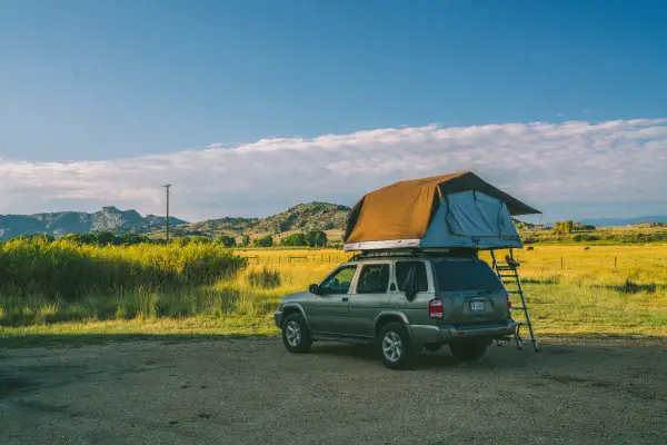 tent on roof