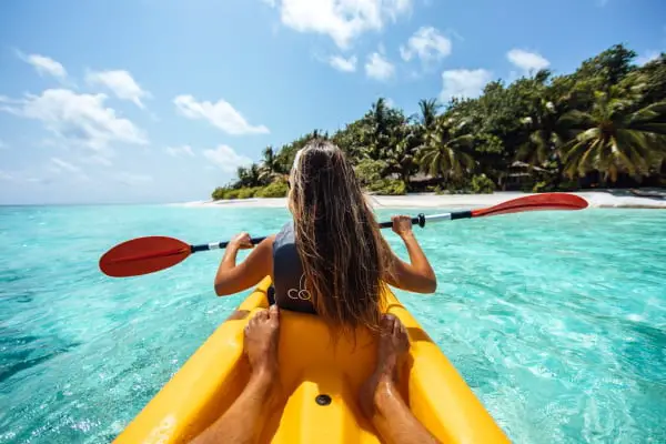 beach kayaking