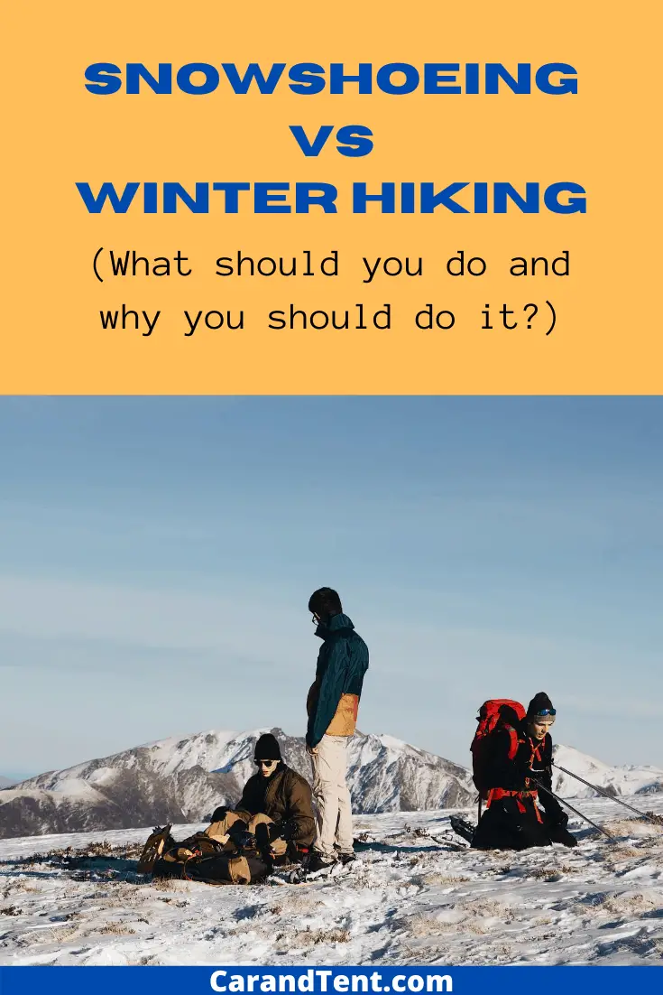 Snowshoeing vs winter hiking pin3
