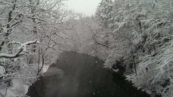 Fairmount Park in the snow