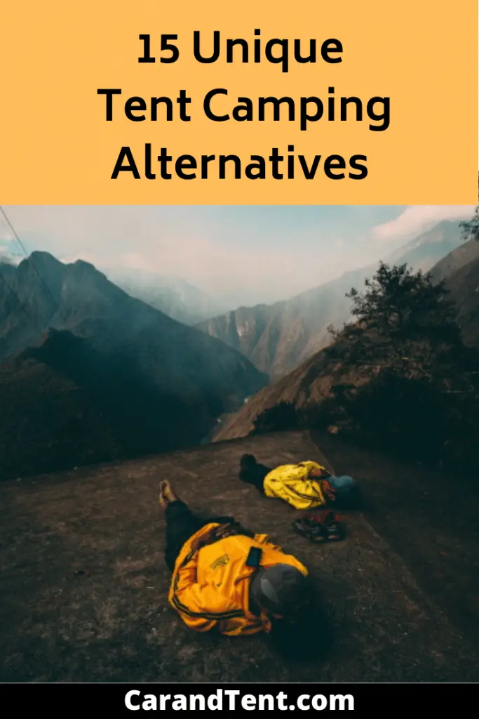 tent camping alternatives