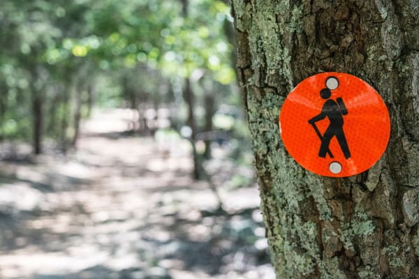 hiking trail marker