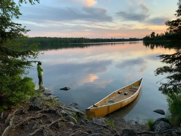 canoe on nj lake