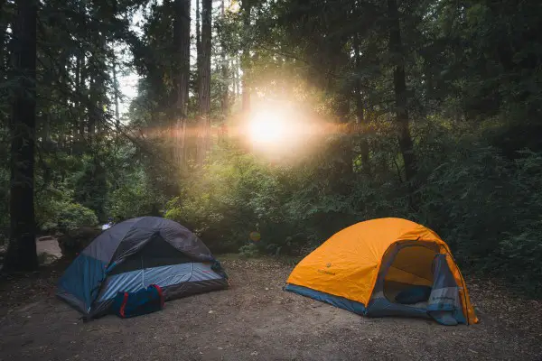 two tent camping tents