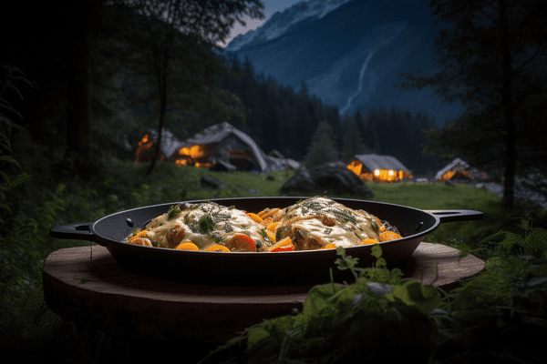 camping skillet meal
