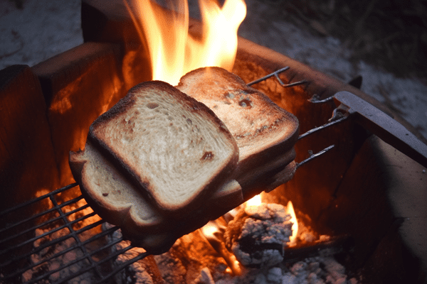 how to make toast while camping