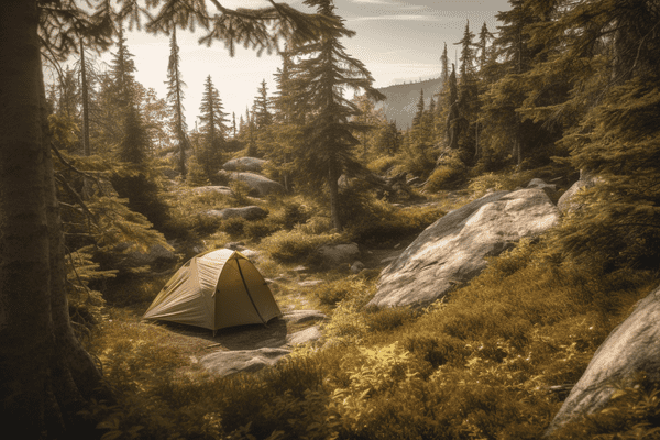 how to camp in the woods