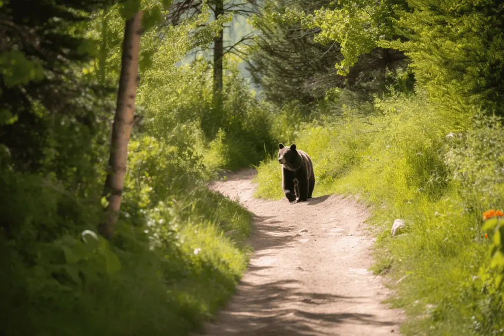 approaching bear