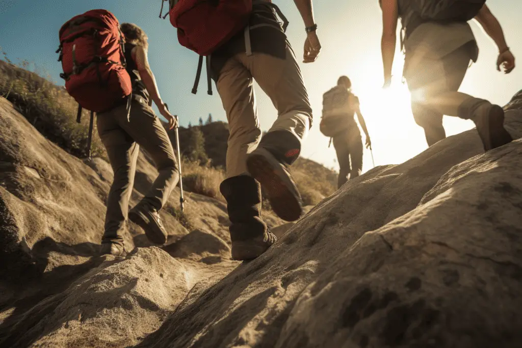 group of hikers