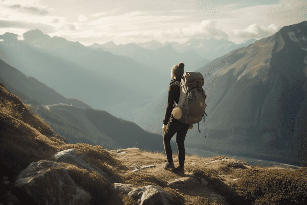 woman hiking as a career