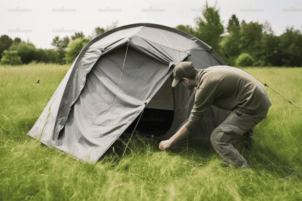 how to pitch a tent