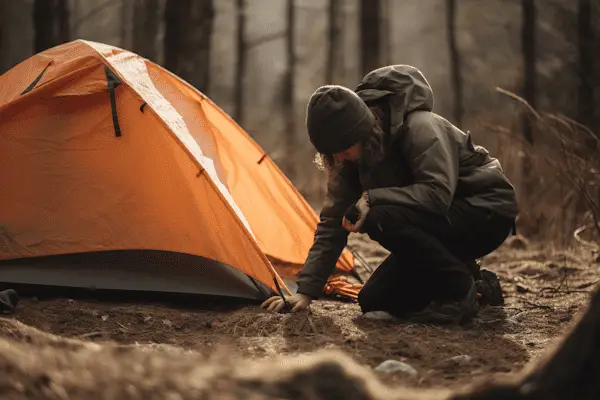 how to stake a tent