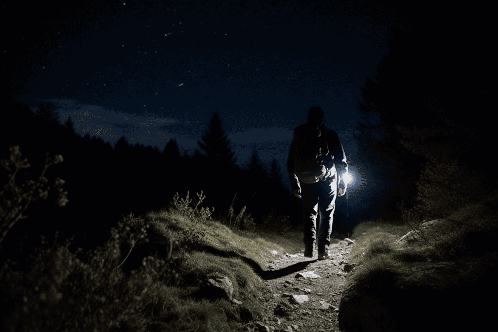 lost night hiker