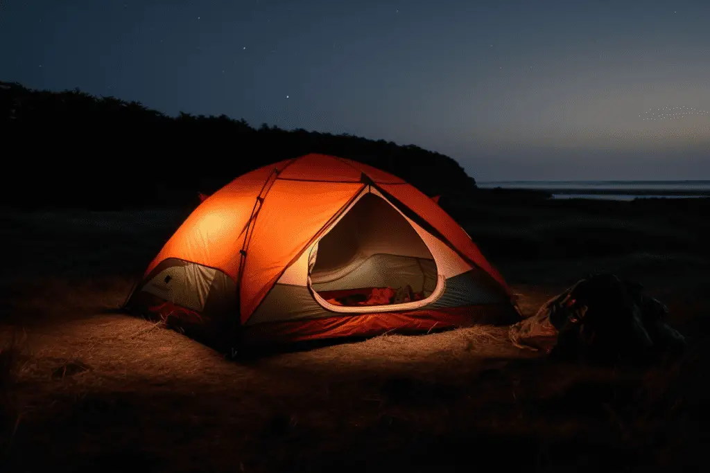 tent in a field