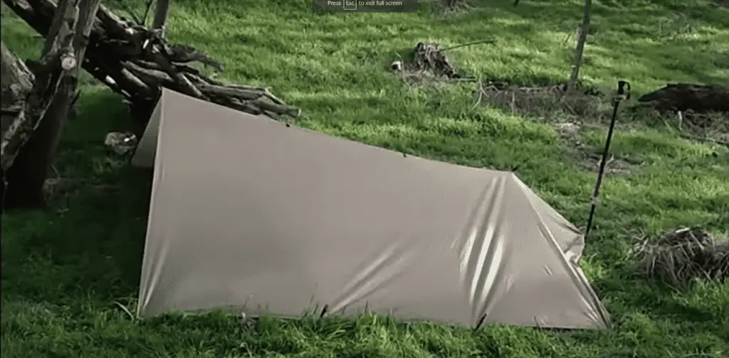 wedge tarp shelter