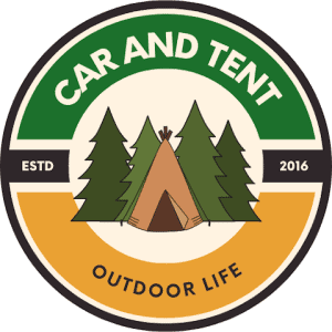 car and tent logo 2023