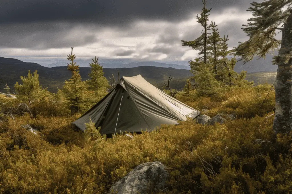 tent camping on the AT