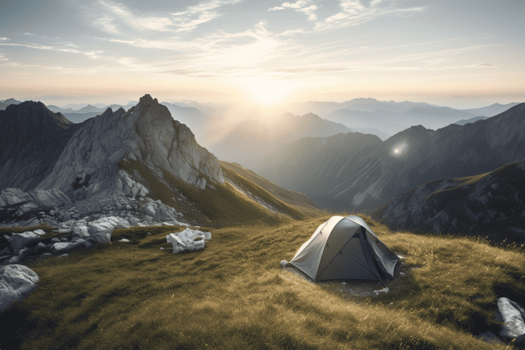 tent with aluminum tent poles