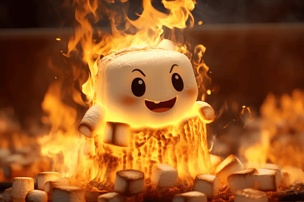 are burnt marshmallows bad for you