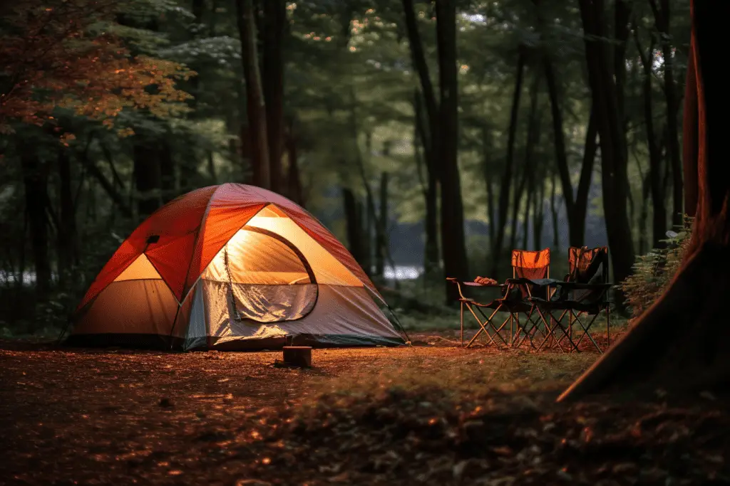 dispersed camping campsite