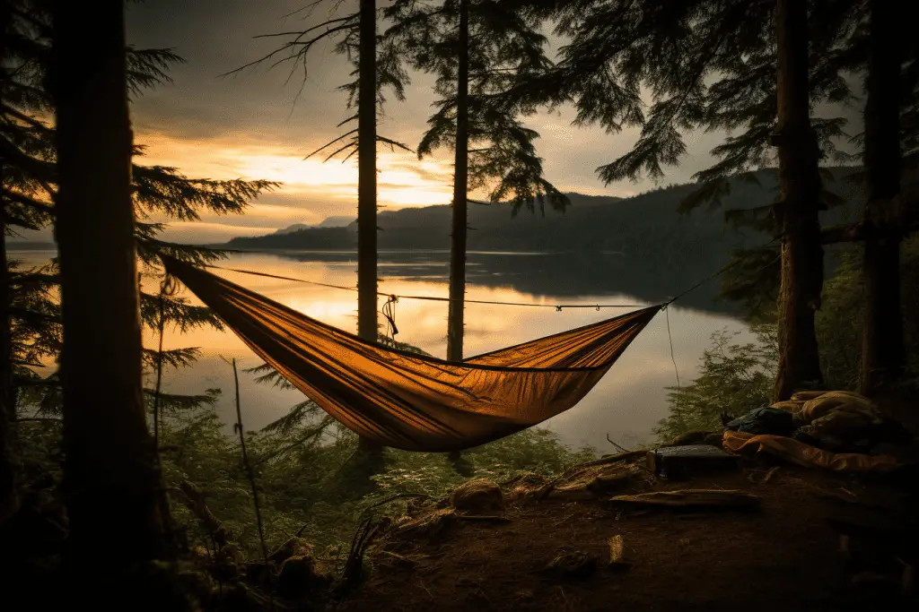 hammock camping near water