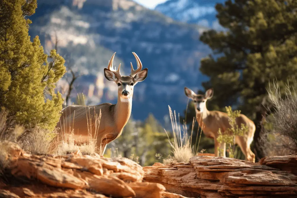 mule deer in zion national park