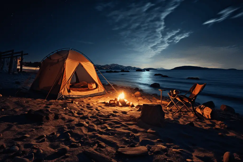 overnight beach camping