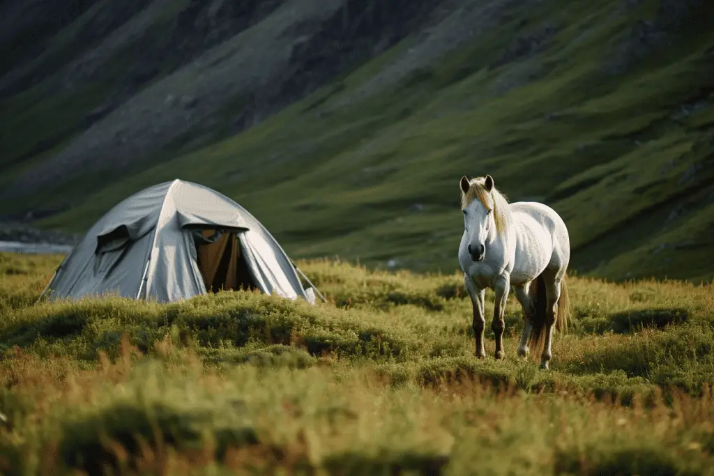 what is horseback camping