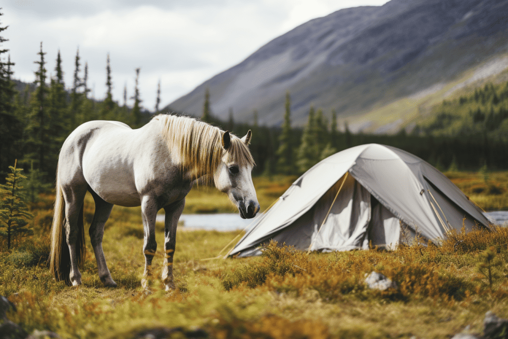 campsite for horses